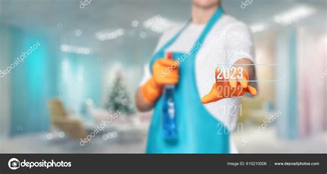 Cleaner Clicks Virtual Computer Screen Year 2023 Stock Photo by ...