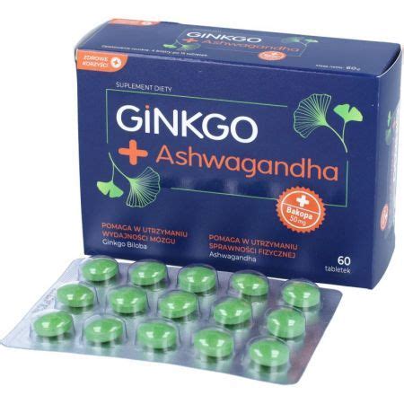 GINKGO PLUS ASHWAGANDHA ZDROWE KORZYŚCI Apteka internetowa Pharma Land