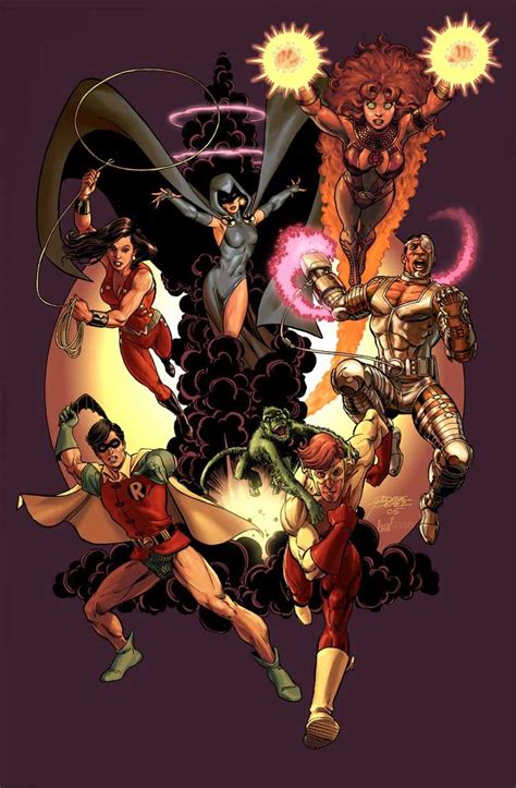 #TeenTitans Fan Art by George Perez