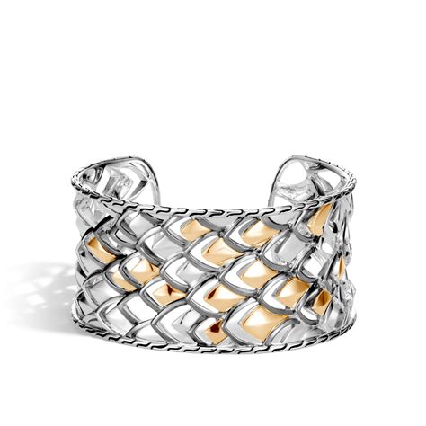 John Hardy Legends Naga Cuff Bracelet In Silver And Yellow Gold