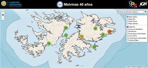 Un Mapa De Malvinas Del Ej Rcito Muestra D Nde Cayeron Nuest