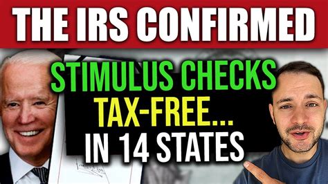 IRS Just Confirmed Stimulus Checks ARE TAX FREE In These 14 States