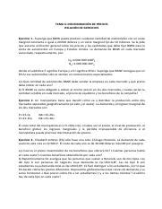 TEMA 6 ejercicios pdf TEMA 6 DISCRIMINACIÓN DE PRECIOS RELACIÓN DE