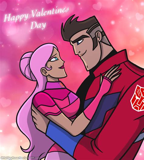 Tfa Optimus Prime X Elita One Valentines Day By Melspyrose On Deviantart