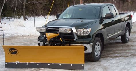 Snow plows for toyota tundra trucks