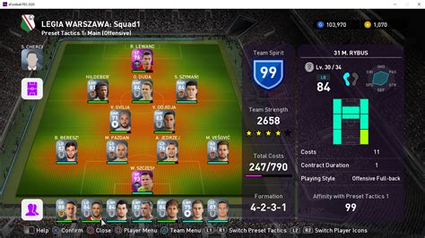 Former and current Legia Warsaw players available in myclub. : r/WEPES