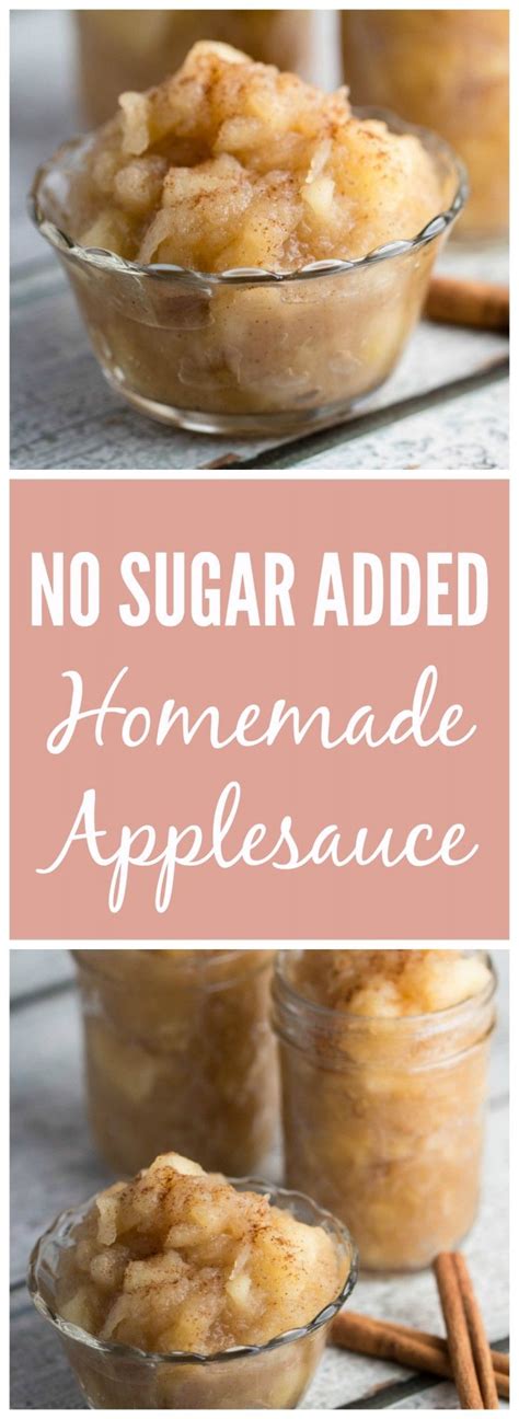 No Sugar Added Homemade Applesauce Recipe Homemade Applesauce Homemade Applesauce Recipes