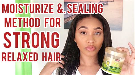 How To Properly Moisturize And Seal Your Relaxed Hair Youtube