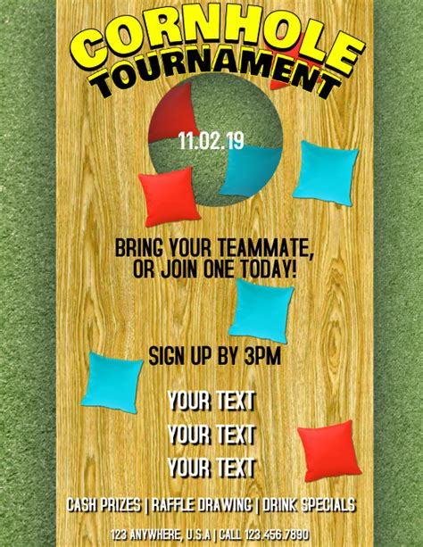 Cornhole Tournament Template Postermywall