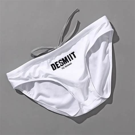 Shop Desmiit Front Logo Swim Brief Real Jock Underwear Swimwear And More The Locker Room Jock