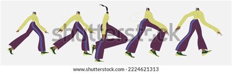 Walk Cycle Sequence Animation Man Motion Stock Vector (Royalty Free ...