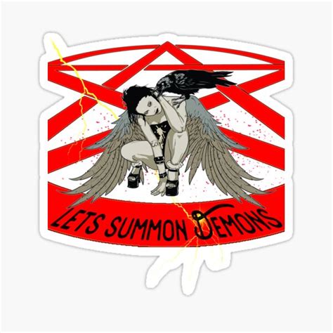 Lets Summon Demons Sticker For Sale By Norules Redbubble