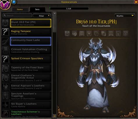 A Preview Of Druid Primalist Tier Sets In Dragonflight News Icy Veins