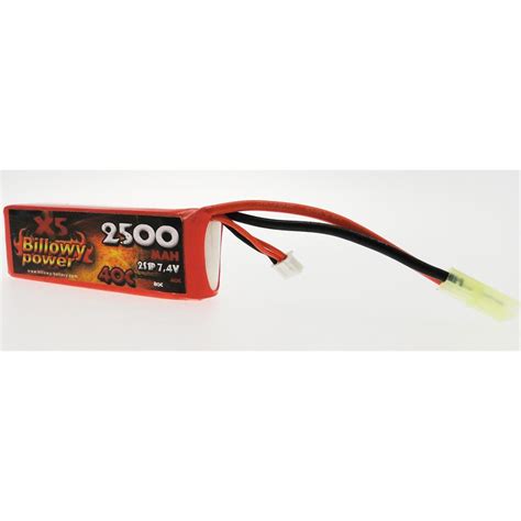 Batteria Lipo Litio 2500 MAH 7 4 V 40 C Billowy Power Batterie