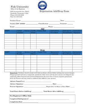 Fillable Online Office Of Distance Education Fisk University Fax