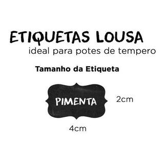 Etiquetas Adesivas Lousa X Cm Temperos Potes Preto Shopee Brasil