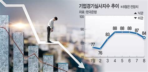 7월 기업 체감경기 5개월만에 하락세내달 전망은 더 흐림 네이트 뉴스