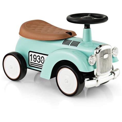 costway foot  floor riding car retro ride  toy walker vehicle
