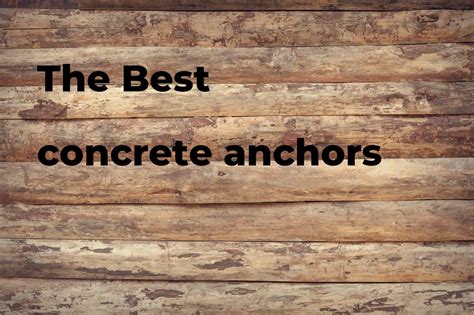 The Best Concrete Anchors Polimetro