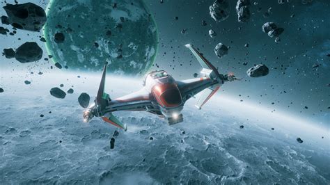 Fond d écran espace vaisseau spatial planète Star Citizen science