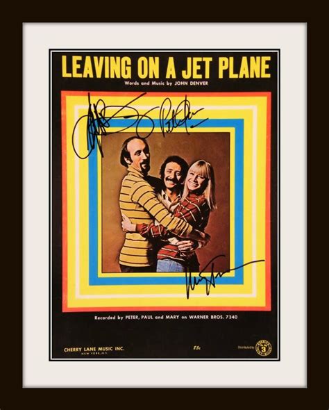 Peter, Paul and Mary - Leaving On A Jet Plane, rock star galleryROCK ...