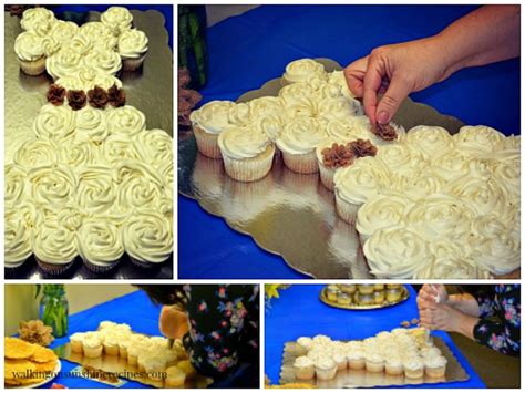 Bridal Shower Cupcakes in the Shape of a Wedding Dress