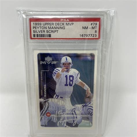 Upper Deck Mvp Silver Script Peyton Manning For Sale Online