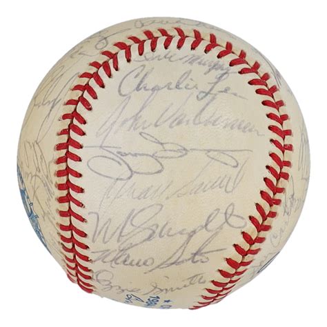 Nl All Star Game Baseball Team Signed By With Ozzie Smith