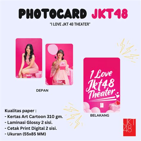 Jual Photocard Jkt Spesial Anniversary Theater I Love Jkt