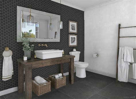 Ashland 36X36 Black Qualis Ceramica Luxury Tile And Vinyl At