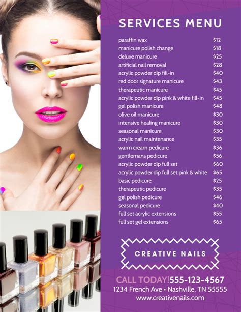 Creative Nail Salon Flyer Template | MyCreativeShop