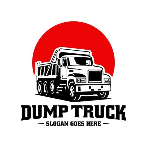 Premium Vector Dump Truck Illustration Logo Vector