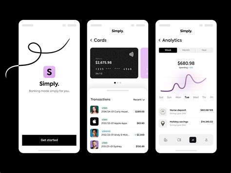 banking mobile interface  ash joan  dribbble