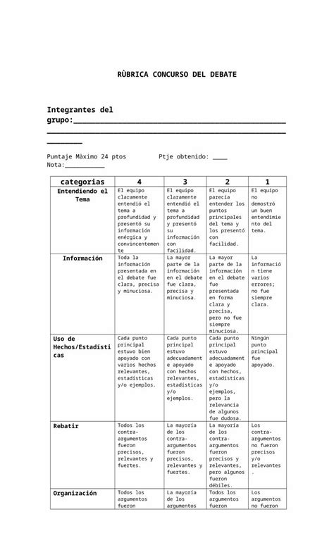 Doc Rubrica Debate Dokumen Tips