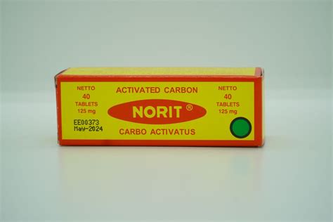 Norit Activated Carbon 125mg 40s Cheesengtong