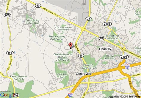 Chantilly Virginia Map - TravelsFinders.Com