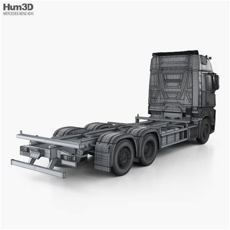 Mercedes Benz Actros Chassis Truck 3 Axle 2022 3d Model Vehicles On Hum3d