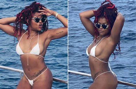 Taraji P Henson Parties And Poses In A Thong Bikini For 50th Birthday