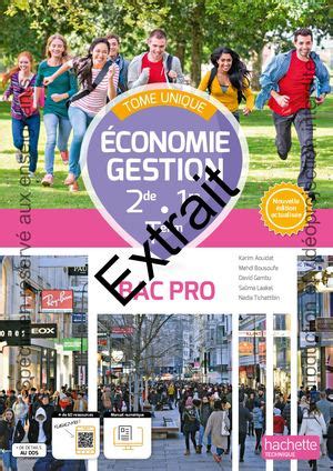 Calam O Conomie Gestion De Re Term Bac Pro Tome Unique