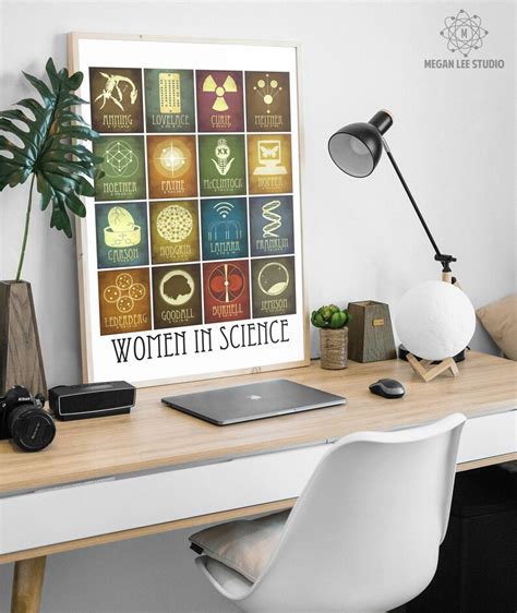 Women In Science Wall Art Science Poster Classroom Decor Etsy