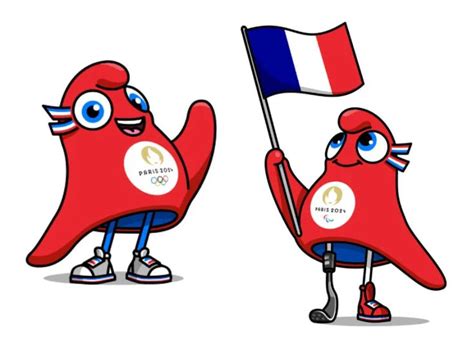 paris 2024 olympics mascots refresh historical phrygian cap to fluffy ...