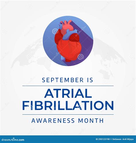 Vector Graphic Of National Atrial Fibrillation Awareness Month Good For