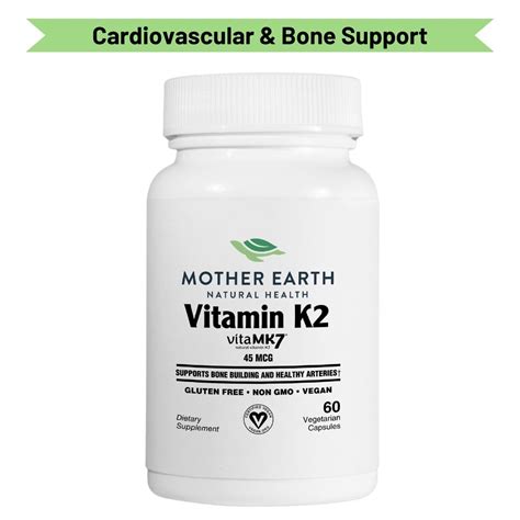 Mother Earth Natural Health Vitamin K2 45mcg