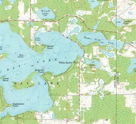 Mille Lacs Lake Ca 1970 Old Topographic Map Usgs Custom Etsy