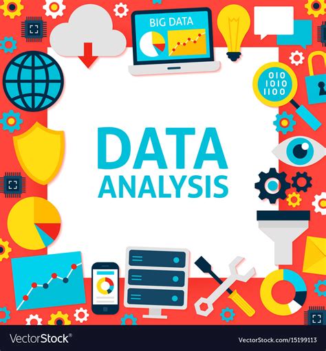 data analysis paper template royalty  vector image