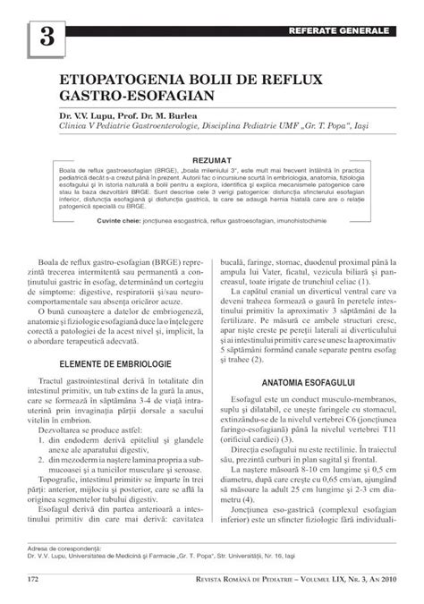 PDF 3 Etiopatogenia Bolii De Reflux Gastro Esofagian DOKUMEN TIPS