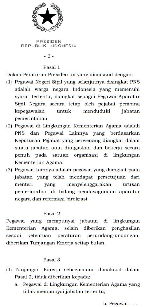 Detail Surat Edaran Tunjangan Kinerja Kementerian Agama Koleksi Nomer 31