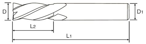 Kct Hss Co Flute End Mills Long Series Mm Kota Cutting