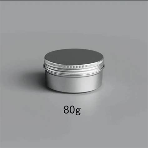 G Aluminium Cream Jars With Screw Lid Cosmetic Case Jar Ml Aluminum