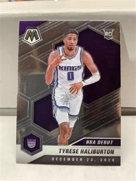 2020 21 PANINI MOSAIC Tyrese Haliburton Nba Debut Rookie RC Kings